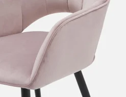 BAILEY contemporary velvet dining armchair