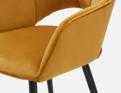 BAILEY contemporary velvet dining armchair