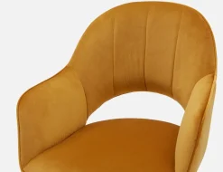 BAILEY contemporary velvet dining armchair