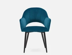 BAILEY contemporary velvet dining armchair