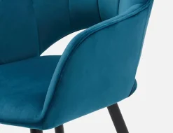BAILEY contemporary velvet dining armchair