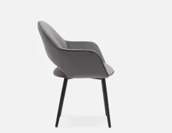BAILEY contemporary velvet dining armchair
