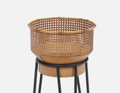 BANVILLE metal planter with stand 33 cm
