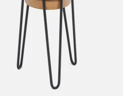 BANVILLE metal planter with stand 33 cm