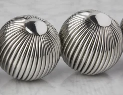 BASILE set of 4 decorative balls 10 cm