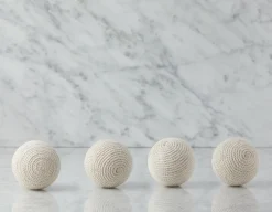 BASILE set of 4 decorative balls 10 cm