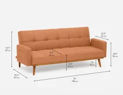BEATRIX tufted sofa-bed