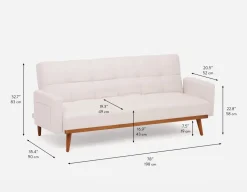 BEATRIX tufted sofa-bed