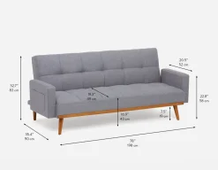 BEATRIX tufted sofa-bed