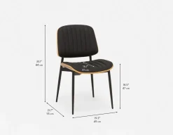 BEHARA mid-century modern retro dining chair