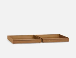 BENA mid-century modern double size bed frame