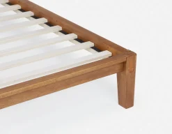 BENA mid-century modern double size bed frame