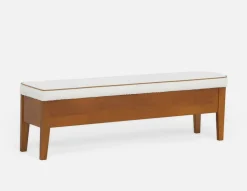 BENA mid-century modern queen size bed frame