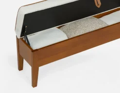 BENA mid-century modern storage bench