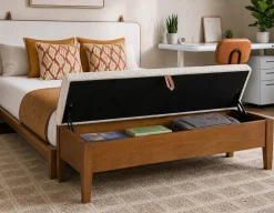BENA mid-century modern storage bench