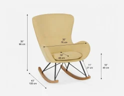 BENNET rocking armchair