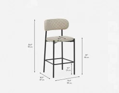 BERN mid-century modern counter stool