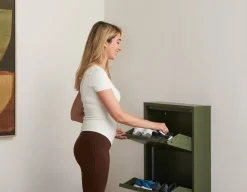 BERT modern 3-door shoe cabinet