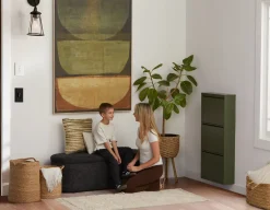 BERT modern 3-door shoe cabinet