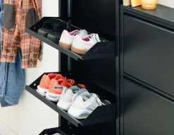 BERT modern 4-door shoe cabinet