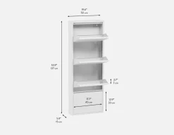 BERT modern 4-door shoe cabinet