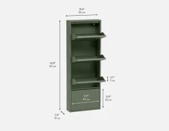 BERT modern 4-door shoe cabinet