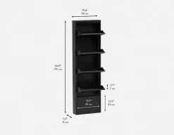BERT modern 5-door shoe cabinet
