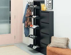 BERT modern 5-door shoe cabinet