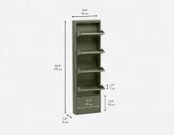 BERT modern 5-door shoe cabinet