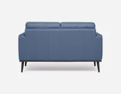 BETTA 100% leather mid century loveseat