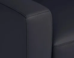 BETTA 100% leather mid century loveseat