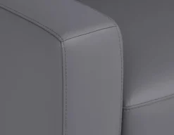 BETTA 100% leather mid century loveseat
