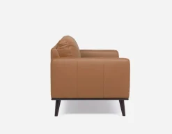 BETTA 100% leather mid century sofa