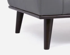 BETTA 100% leather mid century sofa