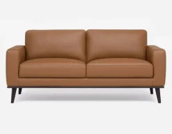 BETTA 100% leather mid century sofa