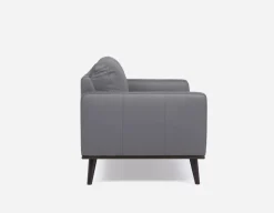 BETTA 100% leather mid century sofa