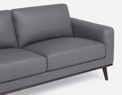 BETTA 100% leather mid century sofa