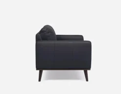 BETTA 100% leather mid century sofa