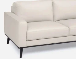 BETTA 100% leather mid century sofa