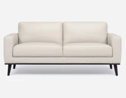 BETTA 100% leather mid century sofa