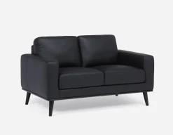 BETTA 100% leather mid century sofa