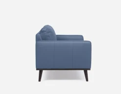 BETTA 100% leather mid century sofa