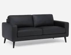 BETTA 100% leather mid century sofa