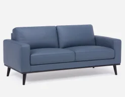 BETTA 100% leather mid century sofa