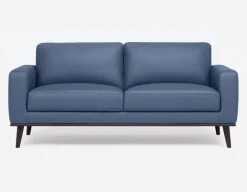 BETTA 100% leather mid century sofa