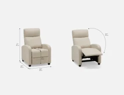 BIXX contemporary reclining armchair