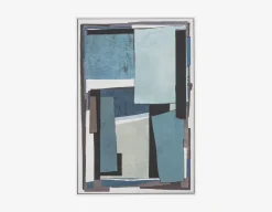 BLU framed hand embellished giclée 80x120cm