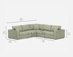 BOWERY contemporay sectional sofa