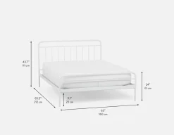 BREE iron queen size bed