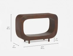 BROCCO iron console table 120 cm